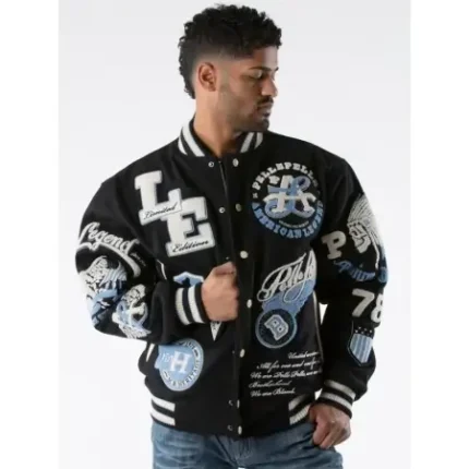Pelle Pelle Black Limited Edition Varsity Jacket