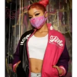 Pelle Pelle Black and Pink Leather Jacket front view