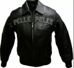 Black pelle pelle pride studded leather jacket 2