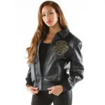 Ladies pelle pelle black gold varsity jacket 1.jpg 450x450 (1)