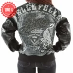 Pelle Pelle Exotic Leather Jacket Front view of Pelle Pelle Exotic Leather Jacket Close-up details of Pelle Pelle Exotic Leather Jacke