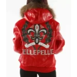 Red live like a queen pelle pelle hooded jacket 2 450x450 (1)