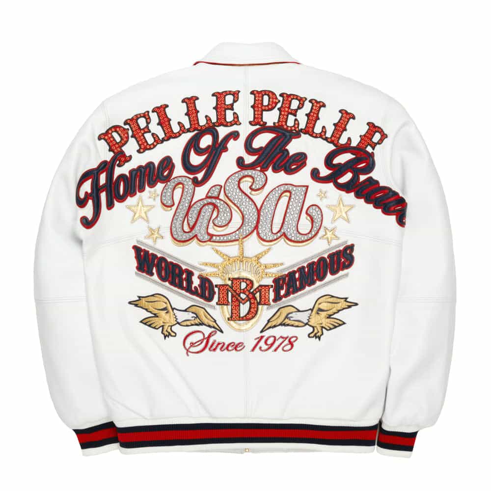 Pelle Pelle Stars and Stripes Arsenal Jacket Front View
