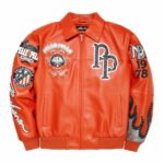 World Famous Pelle Pelle Jacket – Premium Black Leather Streetwear Jacket with Iconic Embossed Design