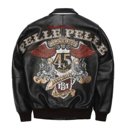 Pelle Pelle 45th Anniversary New Arrival Black Leather Jacket – Premium Limited Edition Outerwear