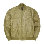 Pelle Pelle NYC Boro Quilted Olive Leather Jacket