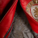 Shop the Immortal Red Jacket with premium leather, bold red design, and iconic embroidered streetwear style for a powerful luxury look