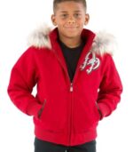 Pelle Pelle Kids Brown Free Hood Jacket