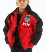 Pelle Pelle Kids Black Red Jacket
