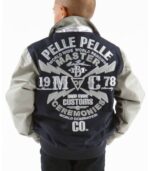 Pelle Pelle Kids 1978 Navy and Grey MC Jacket