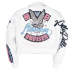Pelle Pelle American Bruiser White Plush Women’s Crop Jacket