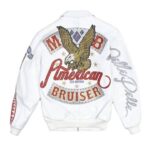 Pelle Pelle American Bruiser Men’s White Leather Jacket